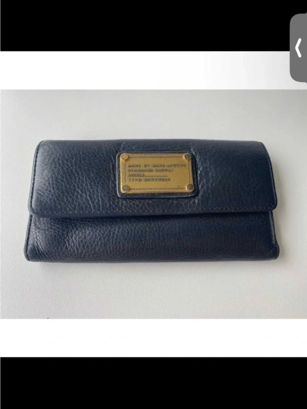 Marc by Marc Jacobs black Leather Continental Wallet